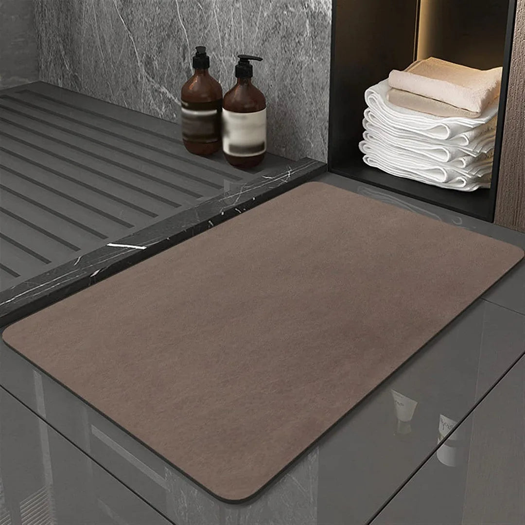 Diatomiet Badmat Antislip Absorberend 40x60cm Sneldrogend Badkamer Duurzaam Diatomeeënaarde Eco Badkamertapijt