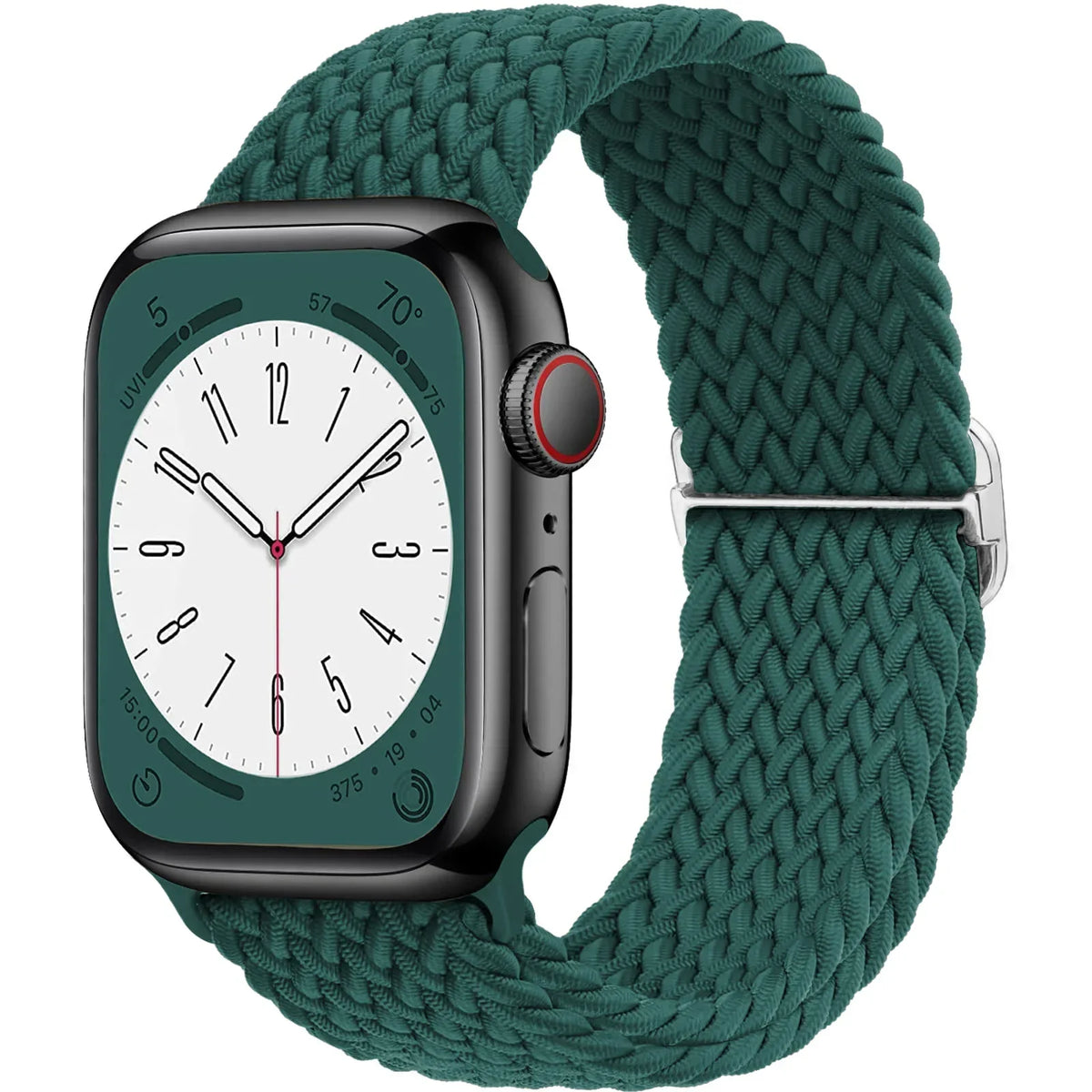 Elastische Gevlochten Smartwatch Bandje Nylon 38mm-49mm Verstelbaar Ademend Sportband voor Apple Watch