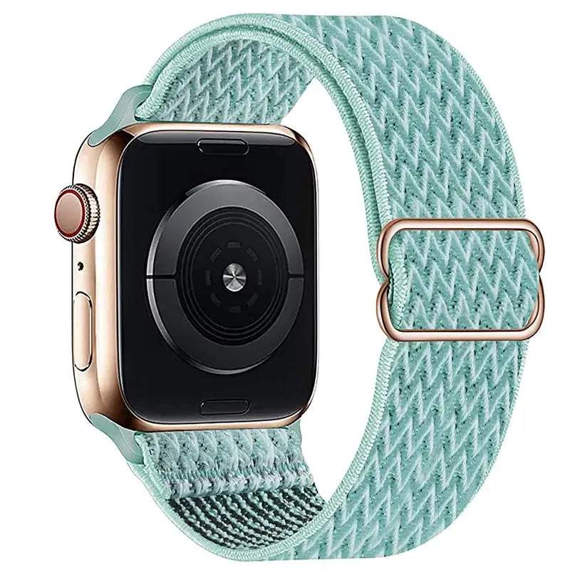 Elastische Nylon Smartwatchband Verwisselbaar Polsbandje Comfortabel Duurzaam Design Sportief Actief