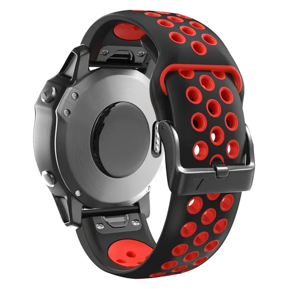 Siliconen Smartwatch Bandje Ademend QuickFit Sportband Polsband Horloge 22mm 26mm Fitness Training Sport