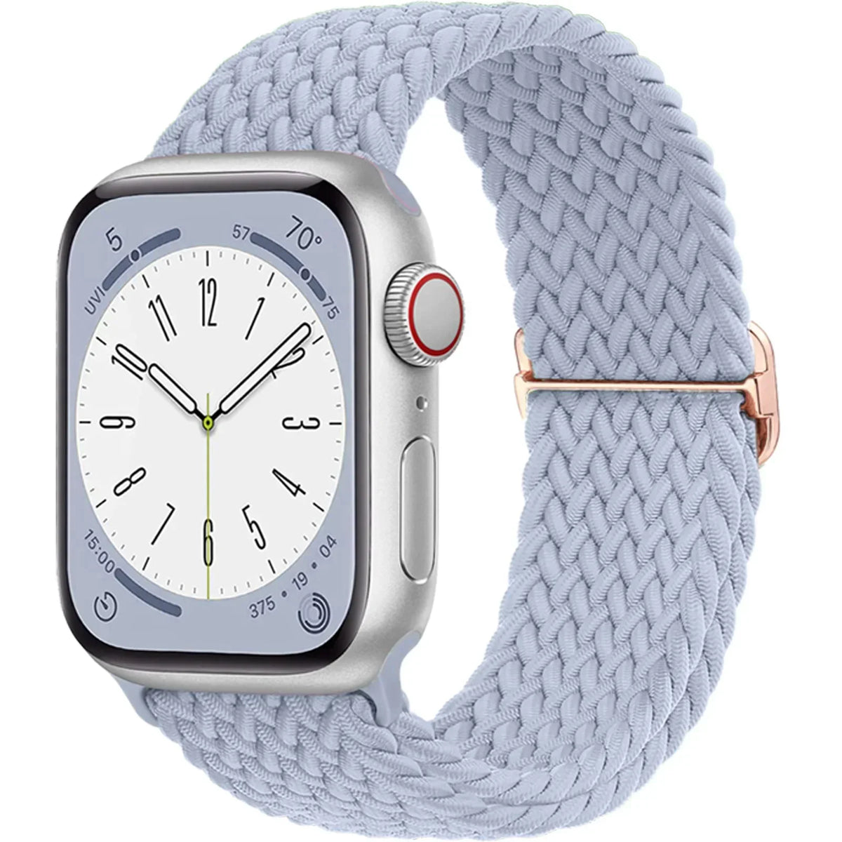 Elastische Gevlochten Smartwatch Bandje Nylon 38mm-49mm Verstelbaar Ademend Sportband voor Apple Watch
