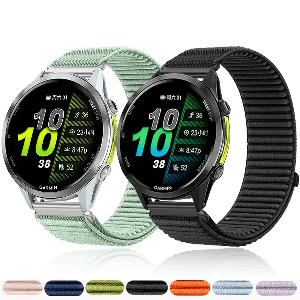 Nylon Smartwatch Bandje 21cm Verstelbaar Ademend Sportief voor Sporthorloges 20mm 22mm Polsband Unisex
