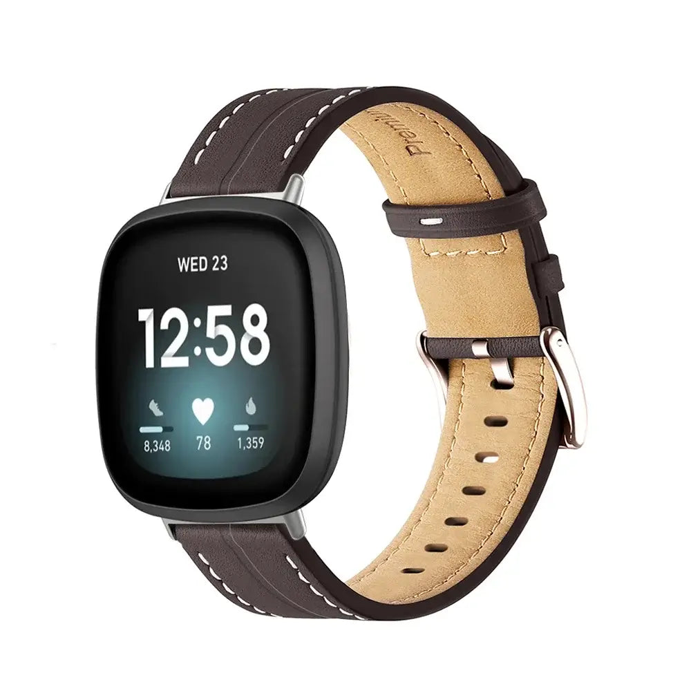 Lederen Smartwatch Bandje Verstelbaar Polshorloge Band Leer Premium Stijlvol Vervangingsbandje Accessoire
