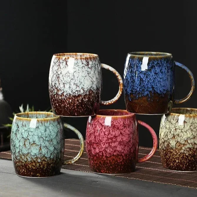 Keramische Koffiemok met Artisanale Afwerking - Tijdloze Elegantie voor Dagelijks Gebruik