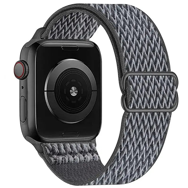 Elastische Nylon Smartwatchband Verwisselbaar Polsbandje Comfortabel Duurzaam Design Sportief Actief