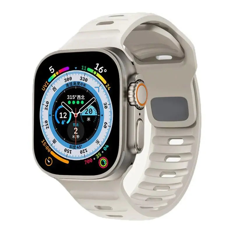 Siliconen Smartwatch Bandje Zachte Pasvorm Verstelbaar Waterdicht Sport Casual Dagelijks Gebruik Horloge