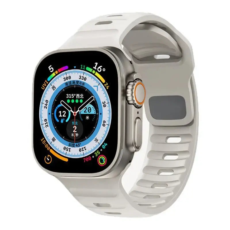 Siliconen Smartwatch Bandje Zachte Pasvorm Verstelbaar Waterdicht Sport Casual Dagelijks Gebruik Horloge