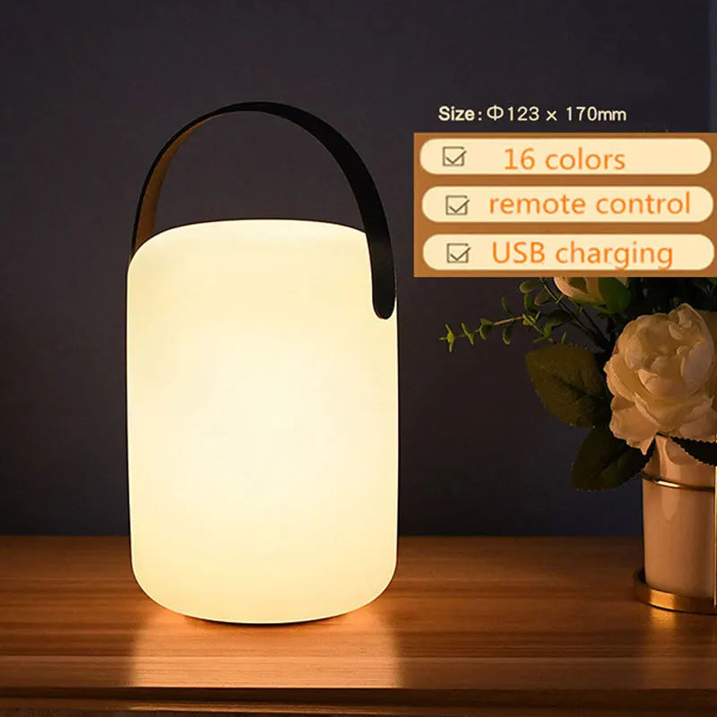 Draadloze Outdoor Lamp Oplaadbaar met Afstandsbediening | 8 Kleuren Dimbaar voor Tuin en Terras