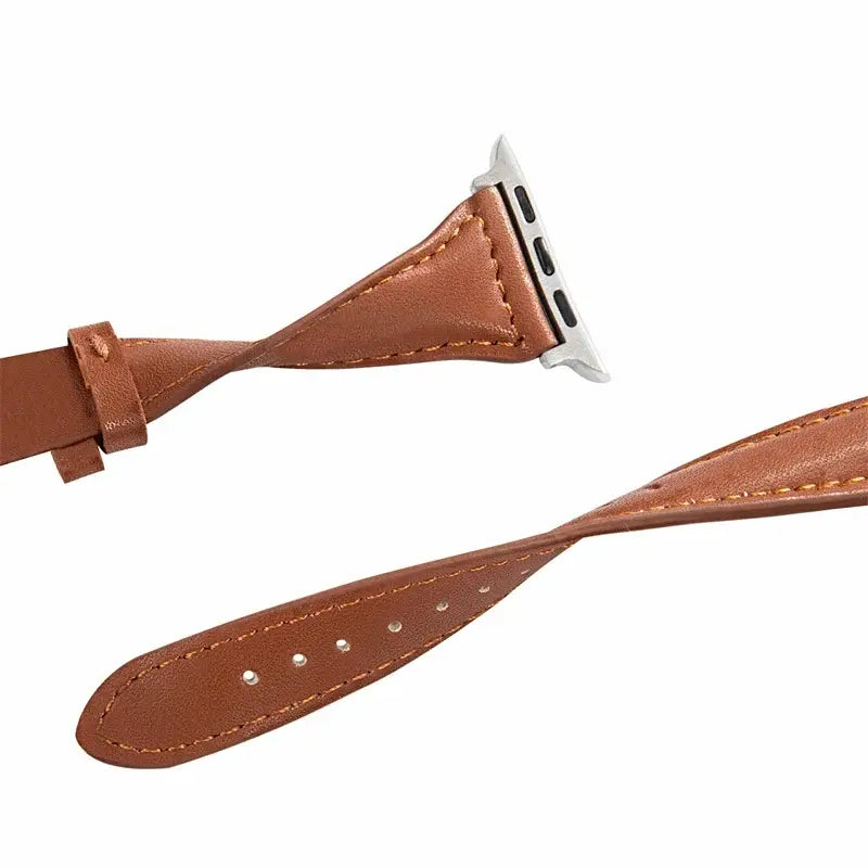 Leren Horlogebandje Smartwatch Universeel Verstelbaar 38-49mm Premium Lederen Polsband Sportief Design