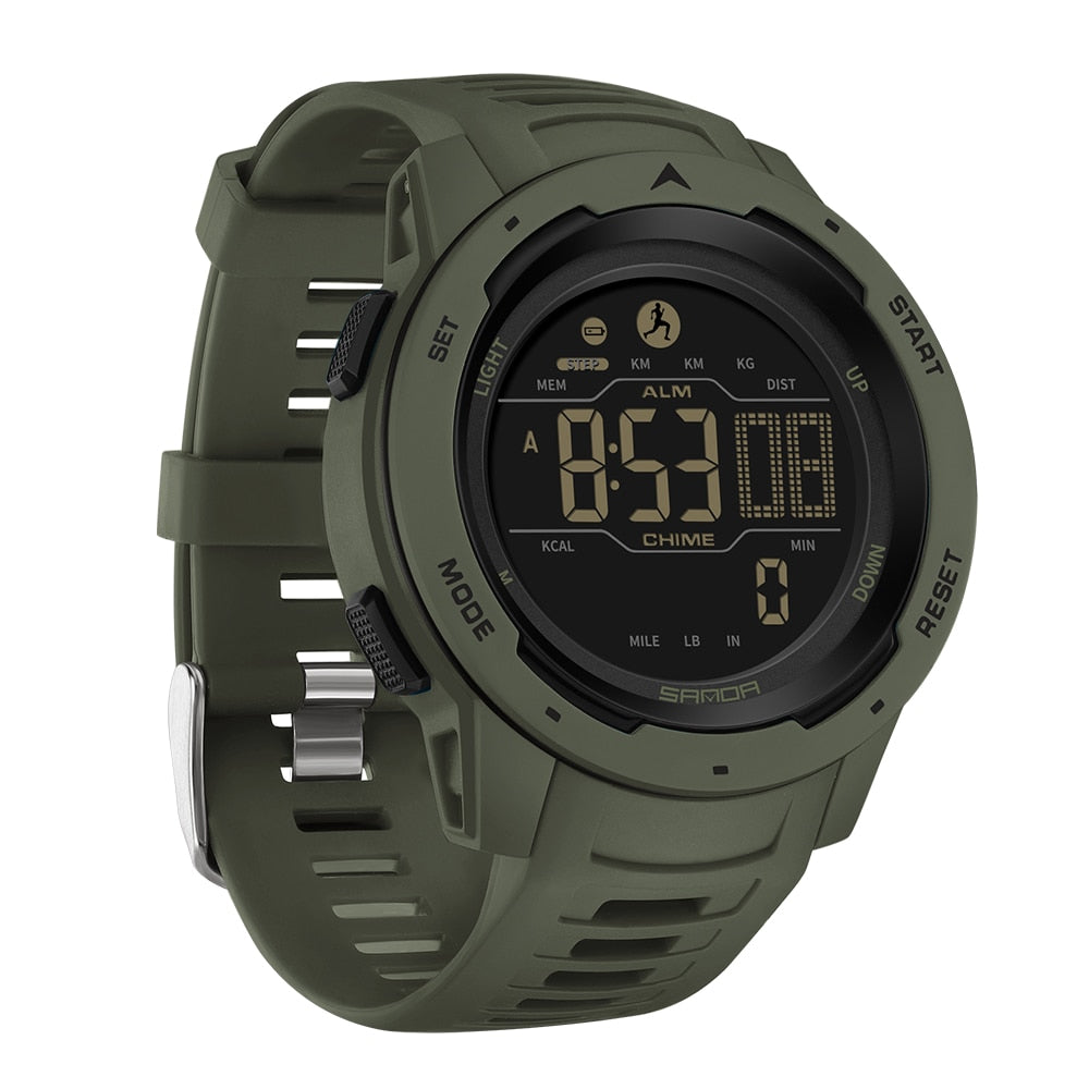 Digitaal Sporthorloge met Stappenteller - Waterbestendig Outdoorhorloge 5 Bar Waterdicht