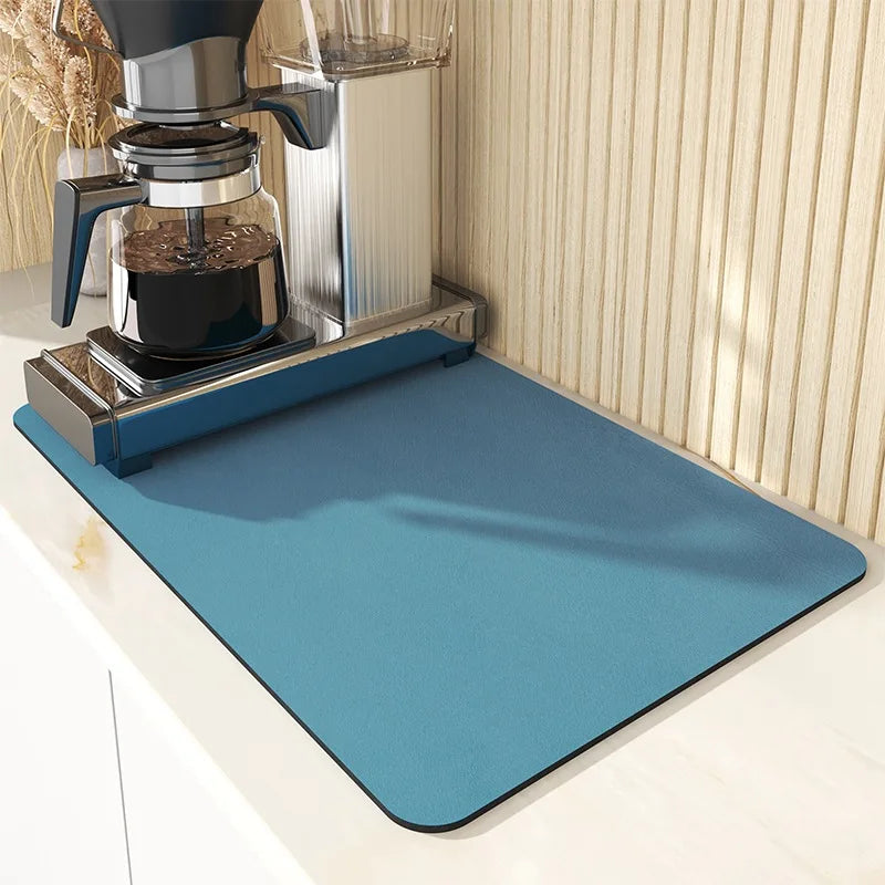 Absorberende Keukenmat Antislip 50x60cm Microvezel Sneldrogend Wasbaar Hygiënisch Vloerkleed Aanrecht