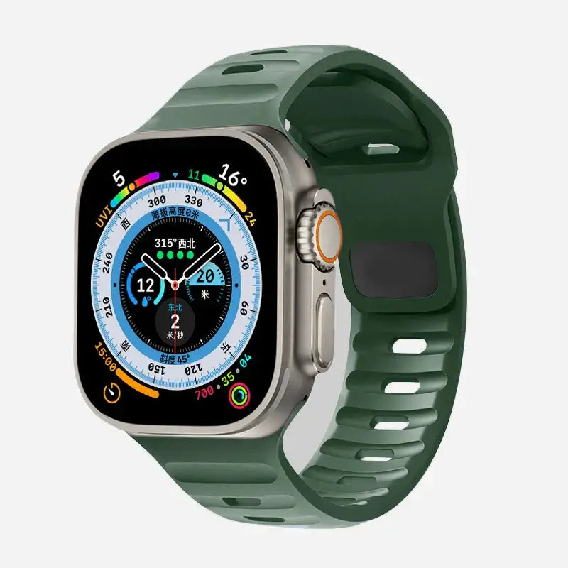 Siliconen Smartwatch Bandje Zachte Pasvorm Verstelbaar Waterdicht Sport Casual Dagelijks Gebruik Horloge