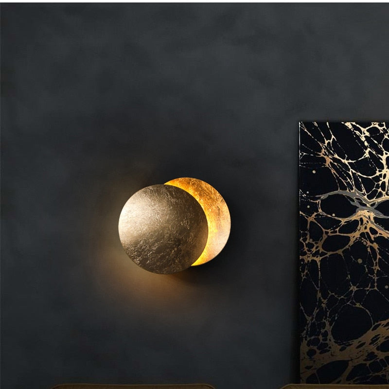 LED Wandlamp Eclipse Effect Wit Modern Design Sfeerverlichting Woonkamer