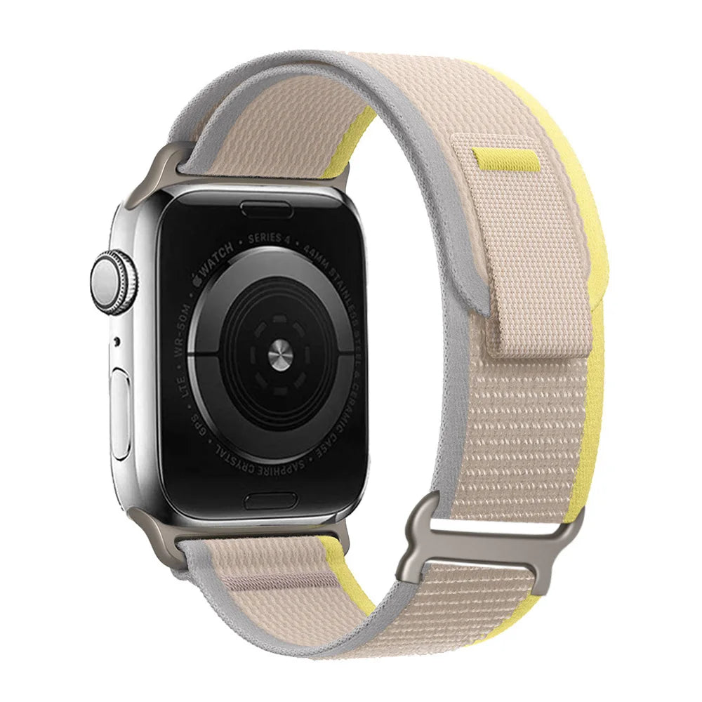 Nylon Smartwatchband Trail Loop - Verstelbaar Sportbandje met Duurzame Gesp - Veelkleurig Polsband Actief