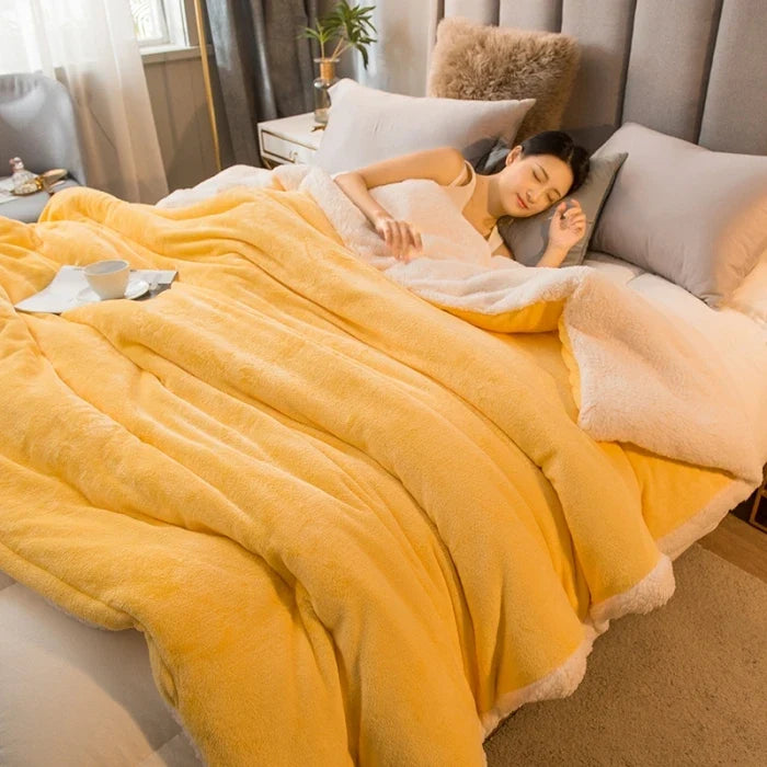 Wollen Plaid Deken | Warm & Zacht | Dubbelzijdig | Voor Bed, Bank & Winter