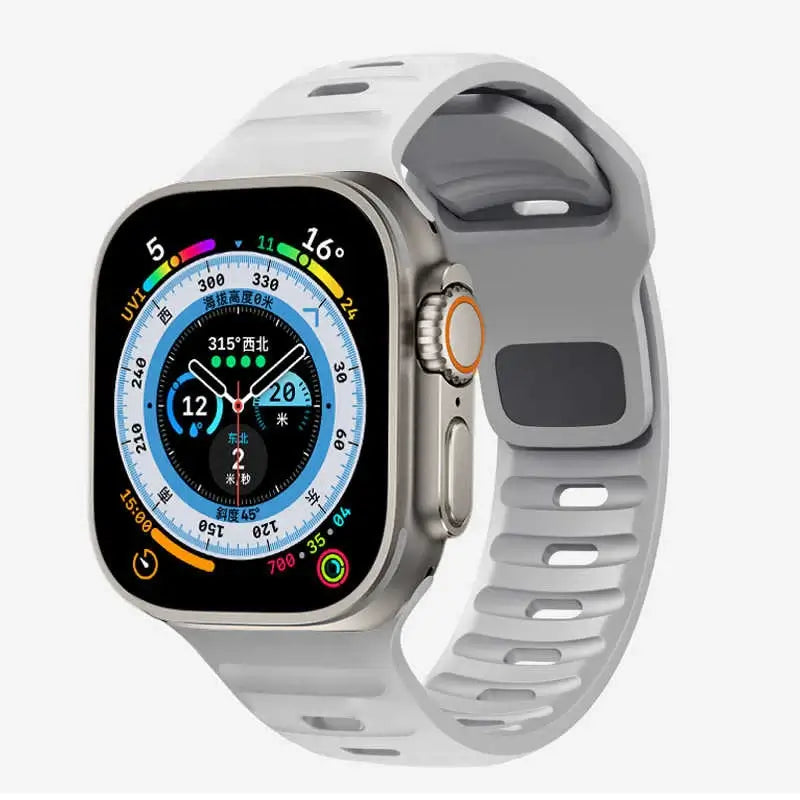 Siliconen Smartwatch Bandje Zachte Pasvorm Verstelbaar Waterdicht Sport Casual Dagelijks Gebruik Horloge