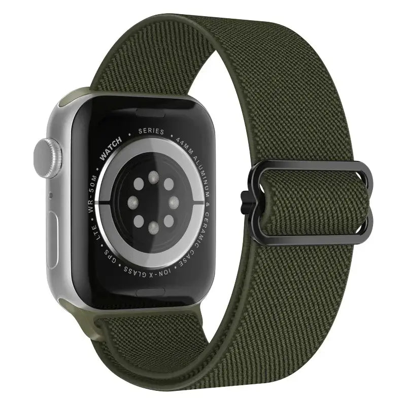 Elastische Nylon Smartwatchband Verwisselbaar Polsbandje Comfortabel Duurzaam Design Sportief Actief