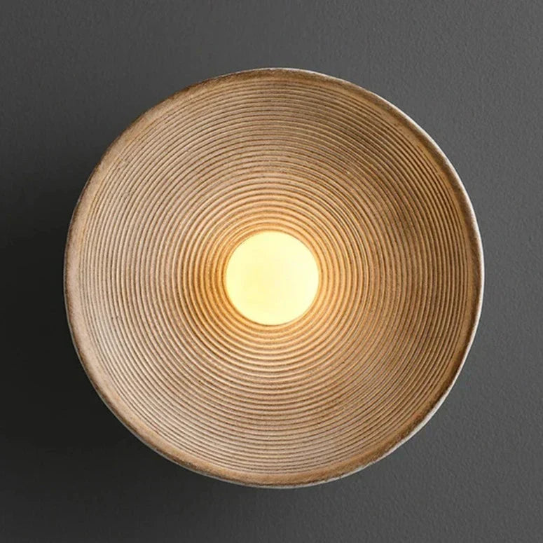 Moderne Scandinavische Wandlamp met Houtlook en Zacht Licht - Klein 20 cm of Groot 27 cm - Warm Wit Koel Wit of Dimbaar