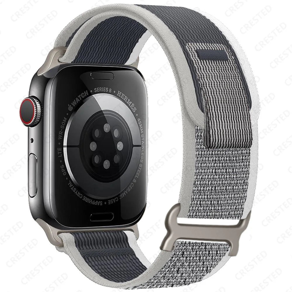 Nylon Smartwatchband Trail Loop - Verstelbaar Sportbandje met Duurzame Gesp - Veelkleurig Polsband Actief