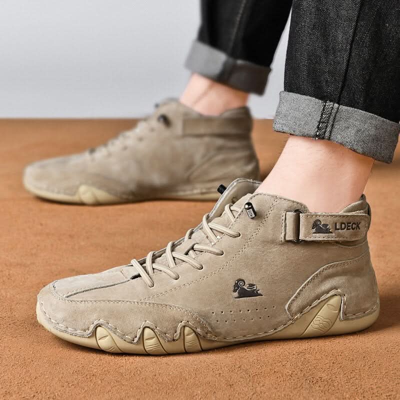 Waterafstotende Leren Wandelschoenen Dames Heren Ademend Antislip Outdoor Dagelijks Gebruik Comfort Stevig