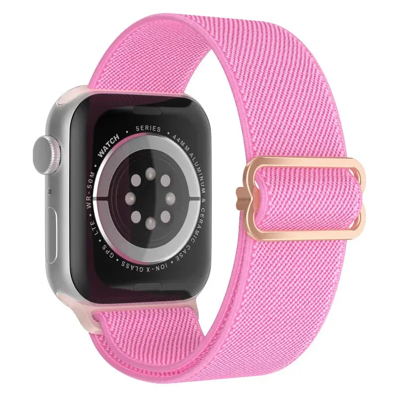 Elastische Nylon Smartwatchband Verwisselbaar Polsbandje Comfortabel Duurzaam Design Sportief Actief