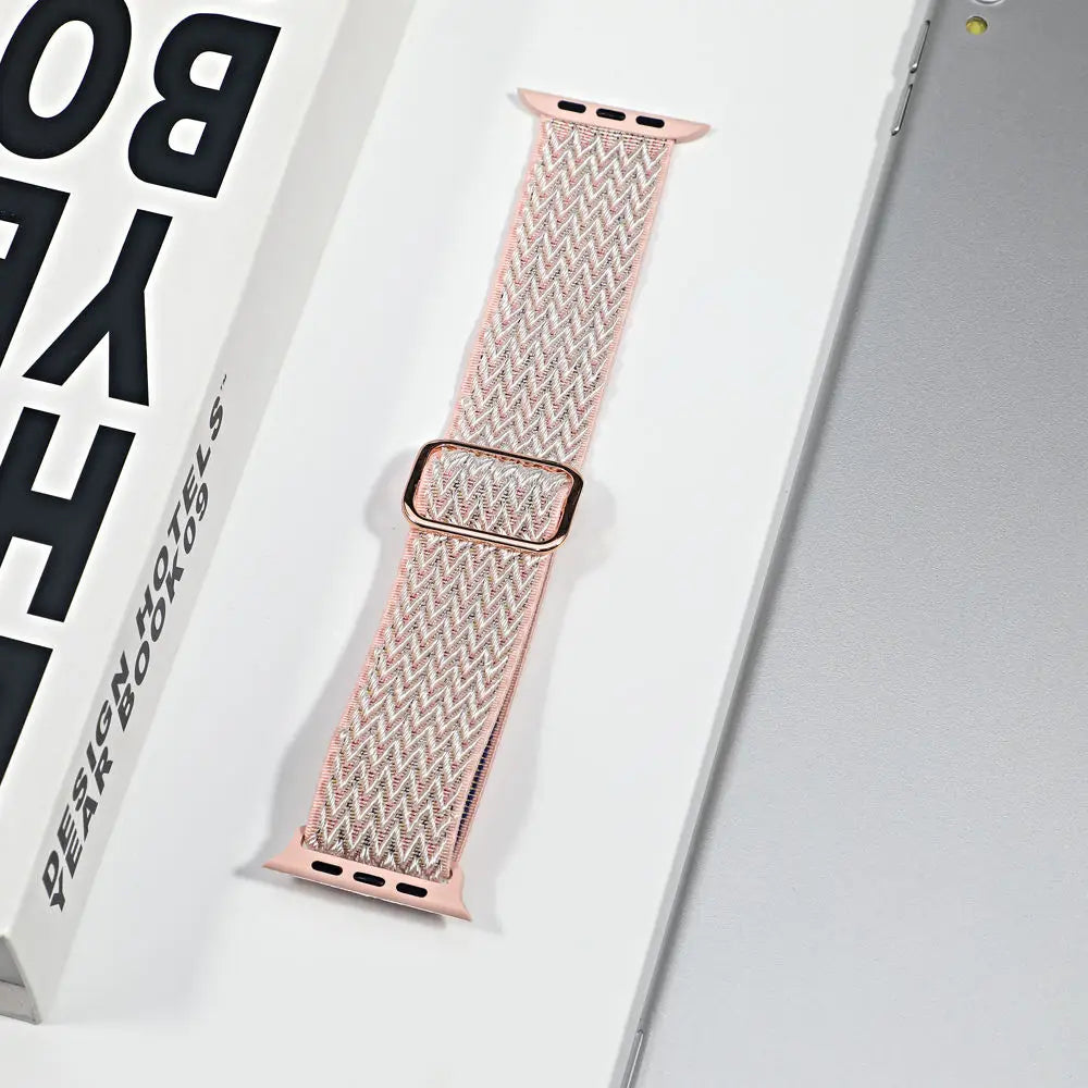 Nylon Sportband voor Smartwatch Ademend Verstelbaar Stijlvol Comfortabel Horloge Bandje voor Dagelijks Gebruik