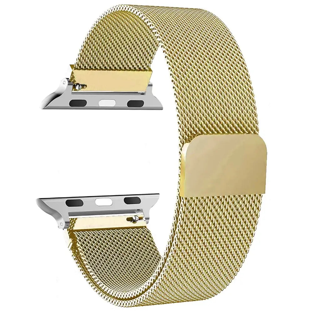 Magnetische Horlogeband Roestvrij Staal Mesh Verstelbaar Polsbandje Smartwatch Accessoire 38-49mm Universeel