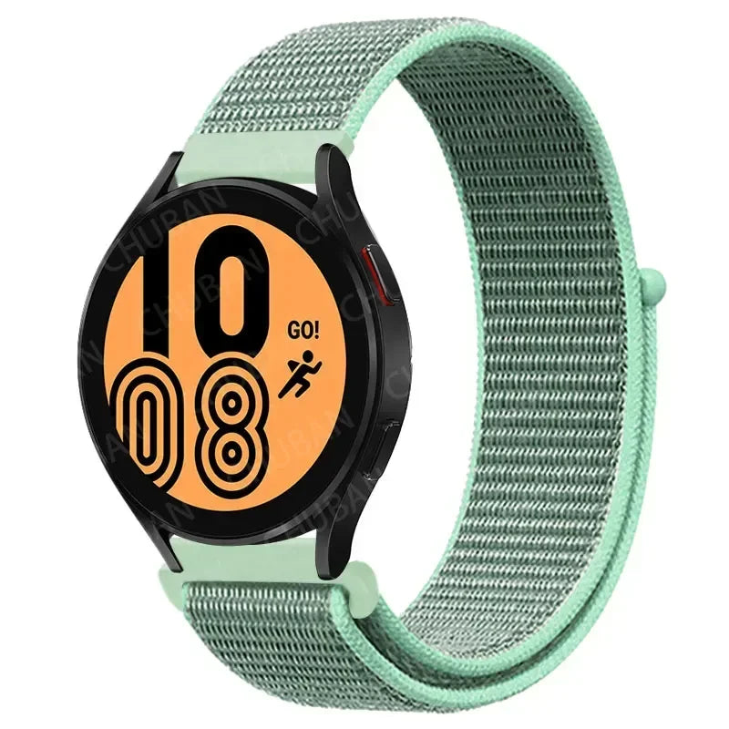 Nylon Sportband Smartwatch 20mm 22mm Ademend Lichtgewicht Loop Polsband Verstelbaar Training Fitness
