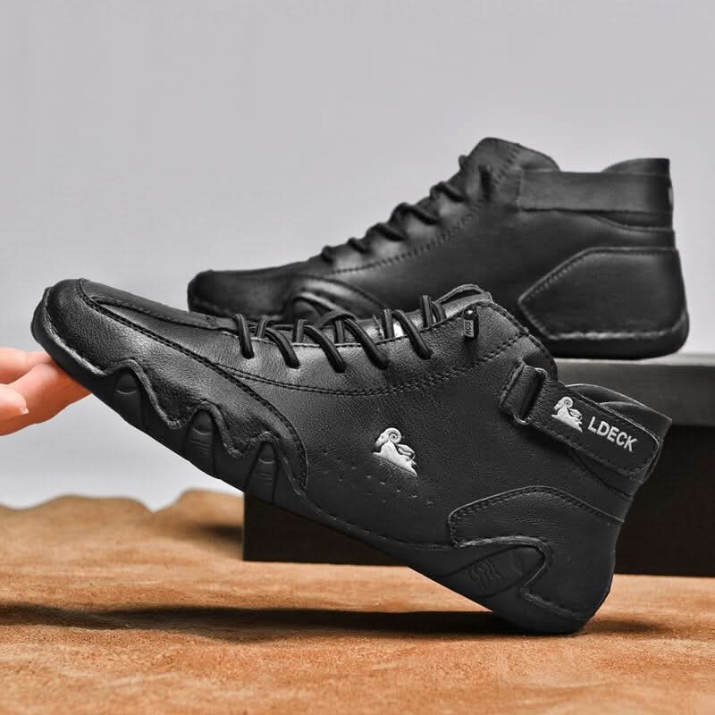 Waterafstotende Leren Wandelschoenen Dames Heren Ademend Antislip Outdoor Dagelijks Gebruik Comfort Stevig