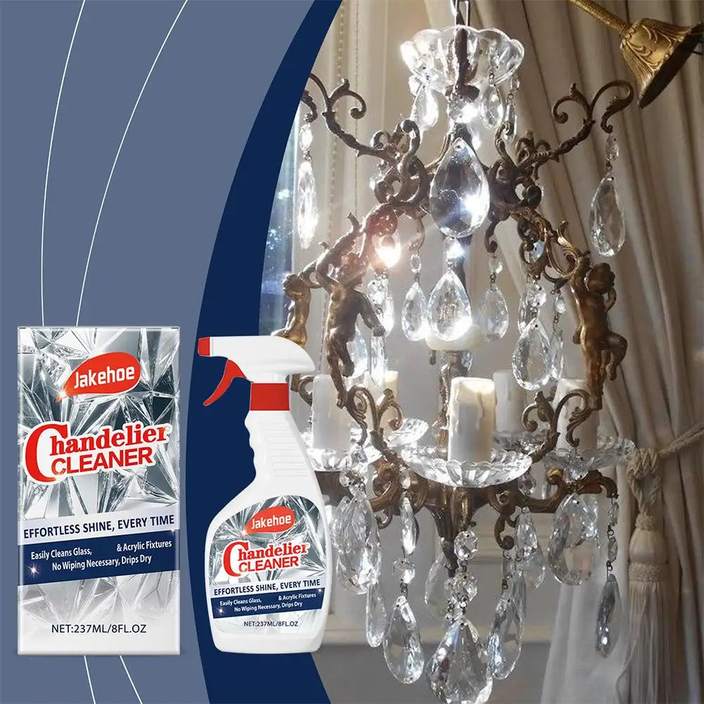 Lamp & Glas Reinigingsspray - Voor Kristallen Lampen, Glas en Metaal