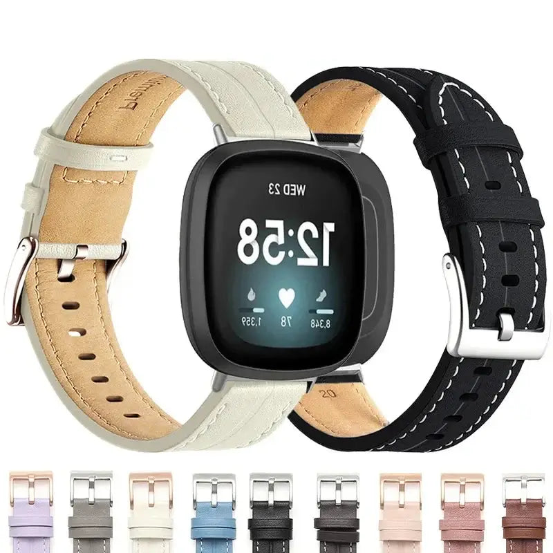 Lederen Smartwatch Bandje Verstelbaar Polshorloge Band Leer Premium Stijlvol Vervangingsbandje Accessoire