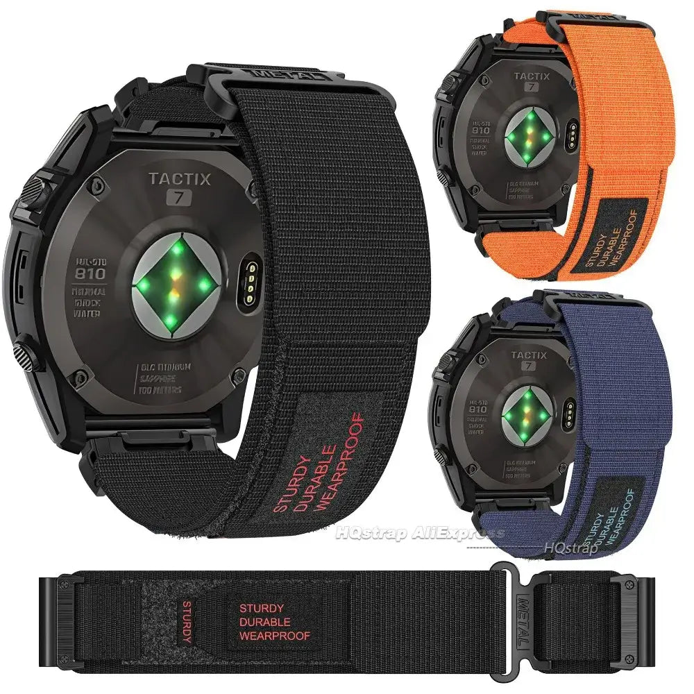 Nylon Smartwatch Bandje 20mm 22mm 26mm QuickFit Verwisselbaar Sportband Verstelbaar Ademend Polsband