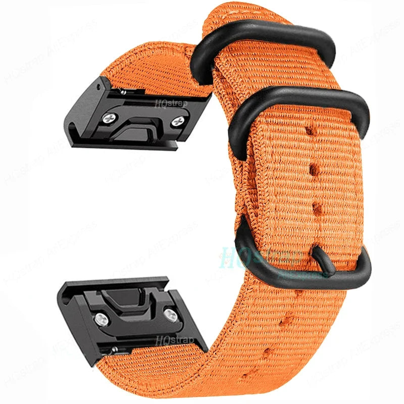 Nylon Smartwatchband Canvas Textuur 22mm 26mm Verstelbaar Sportief Lichtgewicht Comfortabel Horlogebandje