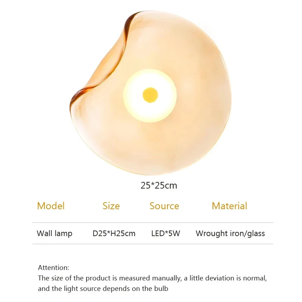 Glazen Wandlamp met LED-verlichting - Modern Design voor Interieur