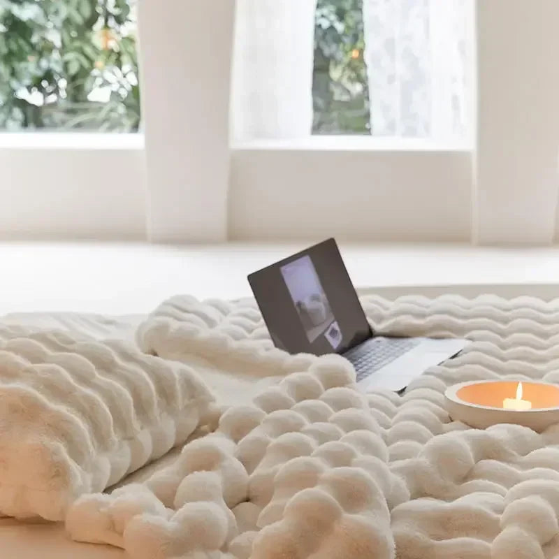 Zachte Imitatiebont Plaid - Pluizige Warme Deken voor Bank en Bed - 160x200 cm