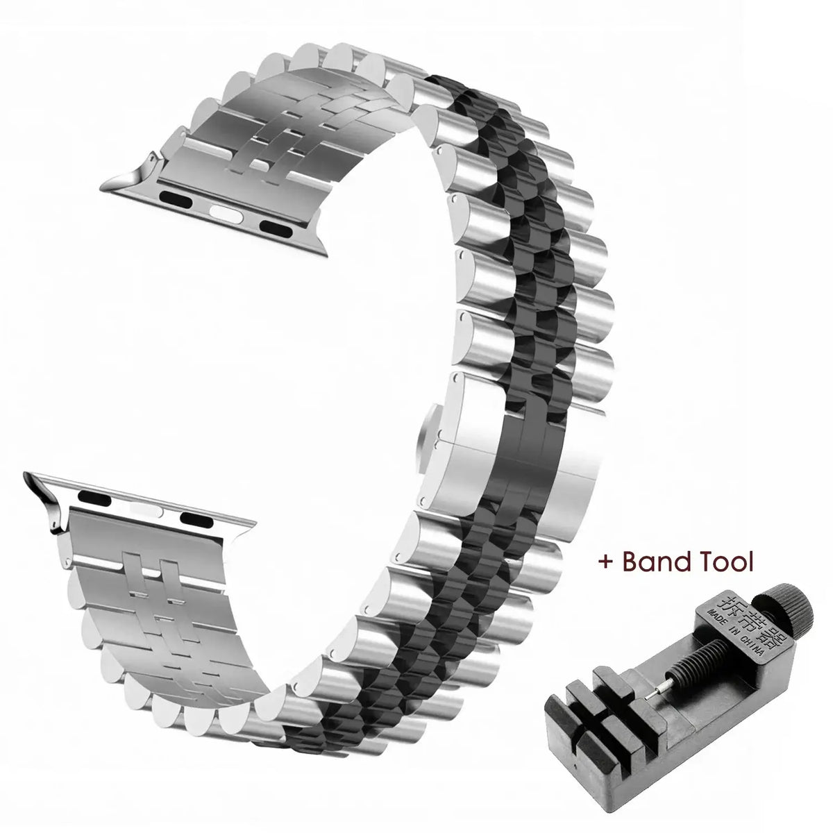 Roestvrijstalen Smartwatch Bandje Verstelbaar Metalen Polsband Universeel Elegant Design Horlogeband