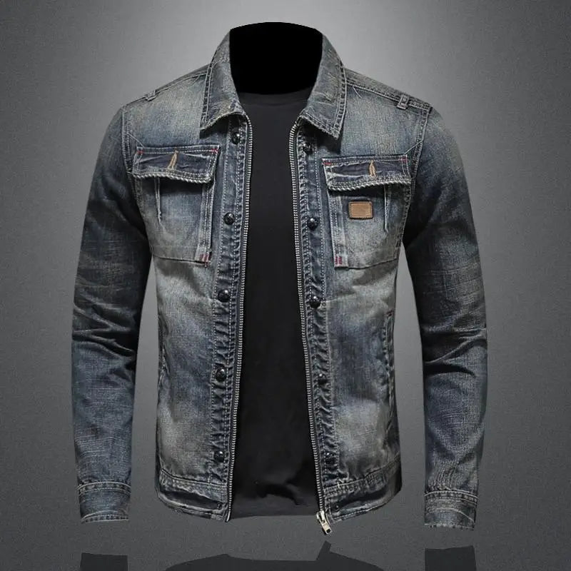 Vintage Jeansjack Denim Grijs Retro Dames Heren Spijkerjack Oversized Look Voor Stad Casual Dagelijks Gebruik