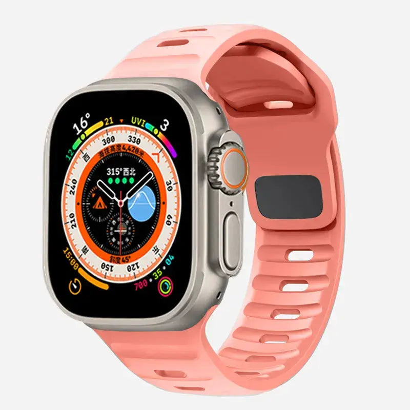 Siliconen Smartwatch Bandje Zachte Pasvorm Verstelbaar Waterdicht Sport Casual Dagelijks Gebruik Horloge