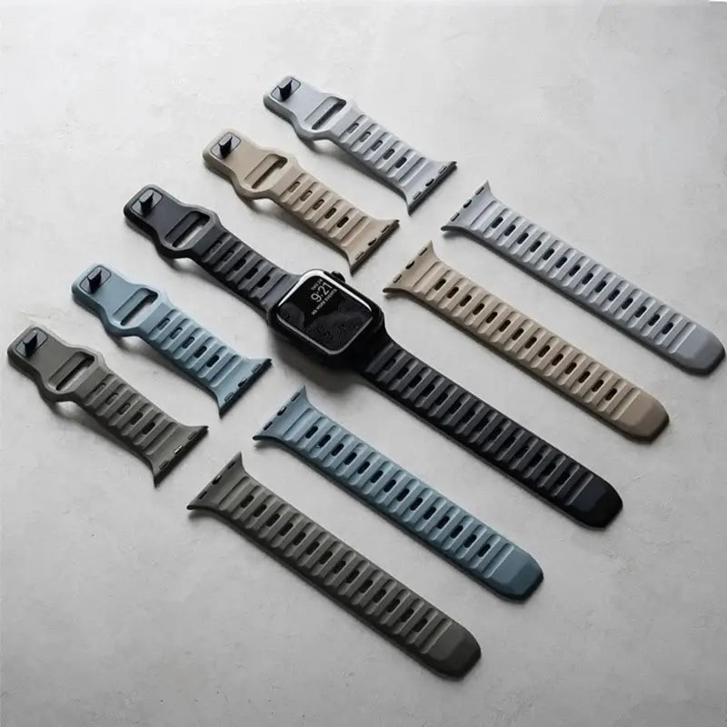 Siliconen Smartwatch Bandje Zachte Pasvorm Verstelbaar Waterdicht Sport Casual Dagelijks Gebruik Horloge