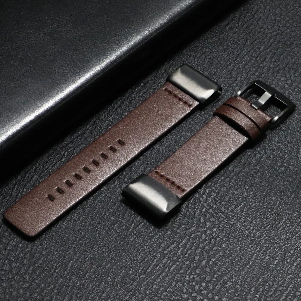 Leren Horlogeband met Snelsluiting 20mm 22mm 26mm Smartwatch Polsband Unisex Bruin Zwart Blauw Verstelbaar