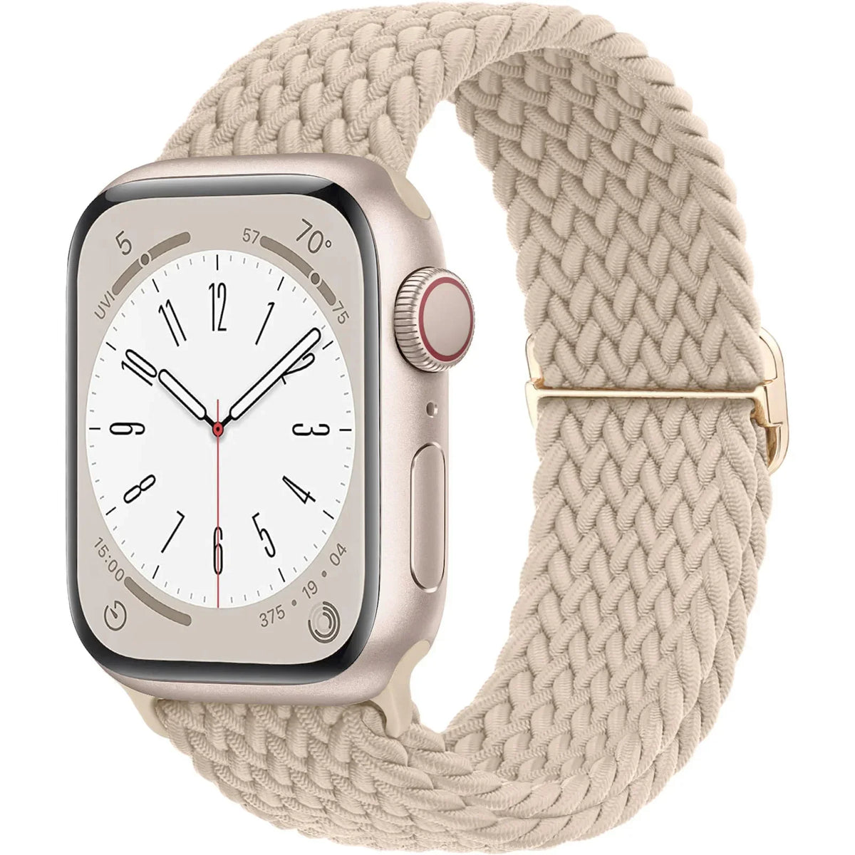 Elastische Gevlochten Smartwatch Bandje Nylon 38mm-49mm Verstelbaar Ademend Sportband voor Apple Watch