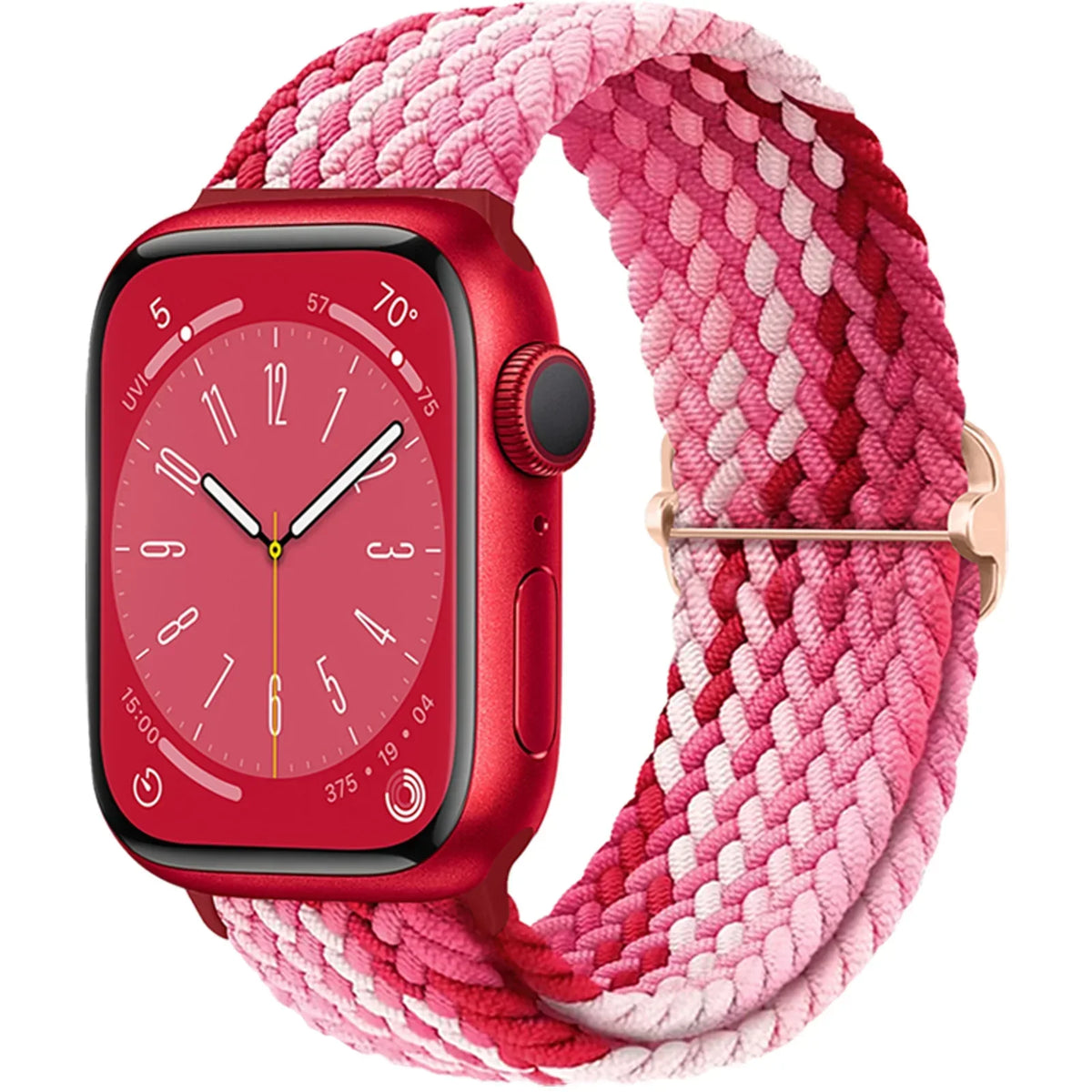 Elastische Gevlochten Smartwatch Bandje Nylon 38mm-49mm Verstelbaar Ademend Sportband voor Apple Watch