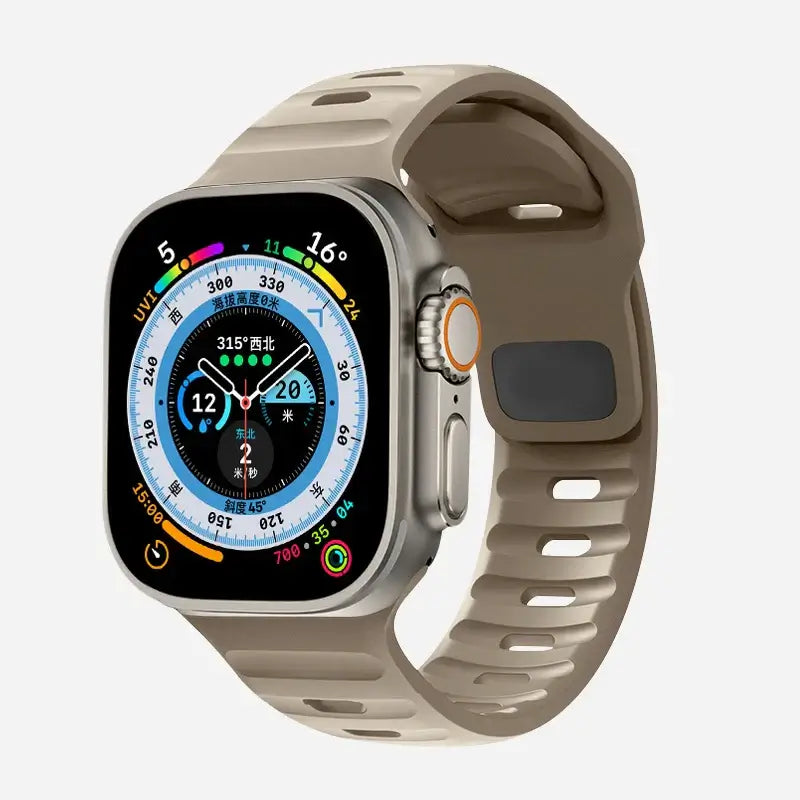 Siliconen Smartwatch Bandje Zachte Pasvorm Verstelbaar Waterdicht Sport Casual Dagelijks Gebruik Horloge