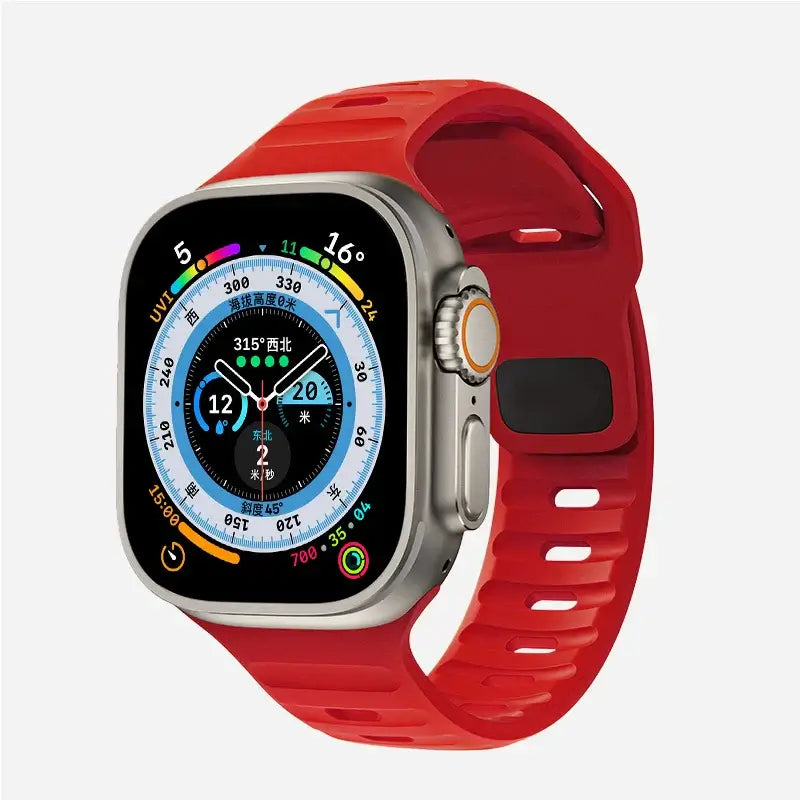 Siliconen Smartwatch Bandje Zachte Pasvorm Verstelbaar Waterdicht Sport Casual Dagelijks Gebruik Horloge