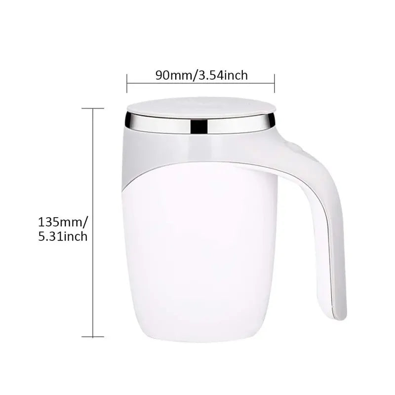 Zelfroerende Thermosbeker 400ml - Automatisch Mixende Reisbeker met Verwarmfunctie