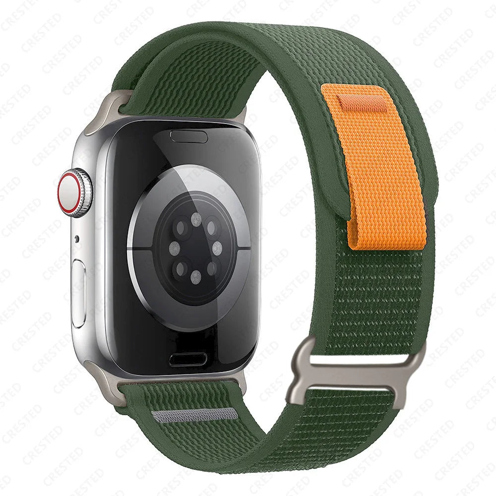 Nylon Smartwatchband Trail Loop - Verstelbaar Sportbandje met Duurzame Gesp - Veelkleurig Polsband Actief