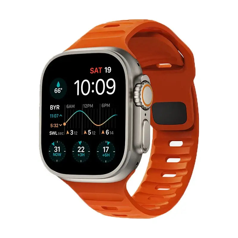 Siliconen Smartwatch Bandje Zachte Pasvorm Verstelbaar Waterdicht Sport Casual Dagelijks Gebruik Horloge