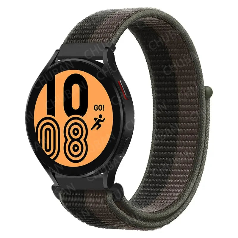 Nylon Sportband Smartwatch 20mm 22mm Ademend Lichtgewicht Loop Polsband Verstelbaar Training Fitness