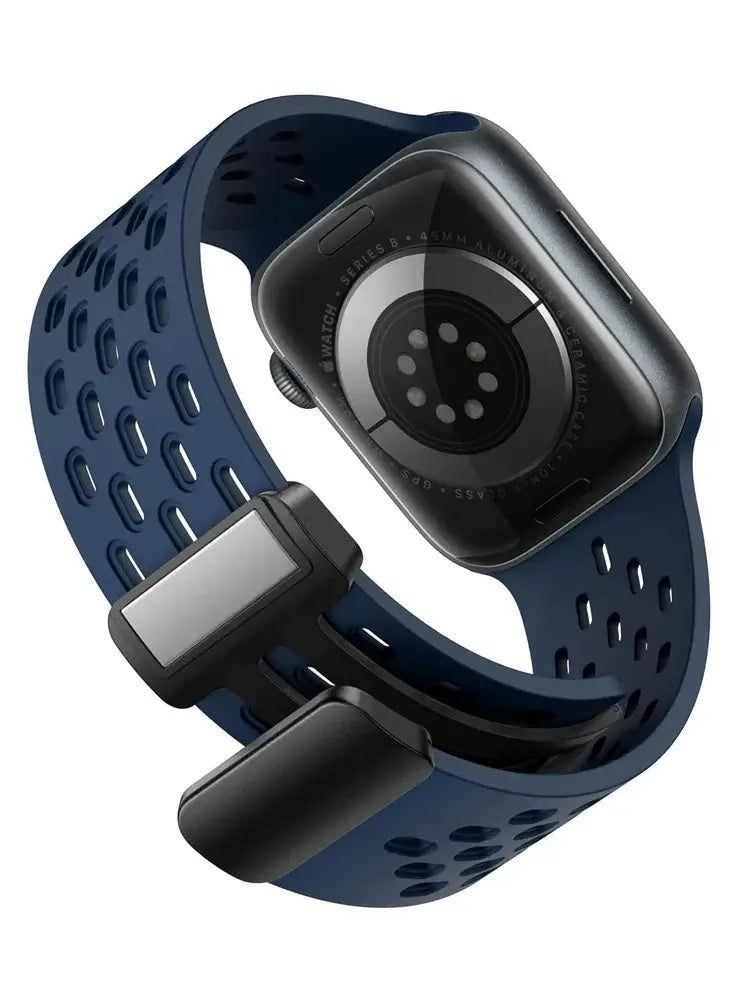 Siliconen Smartwatch Bandje Ademend Magnetisch 38-49mm Verstelbaar Polsband Sport Actief Dagelijks Gebruik