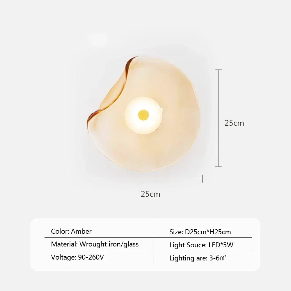 Glazen Wandlamp met LED-verlichting - Modern Design voor Interieur